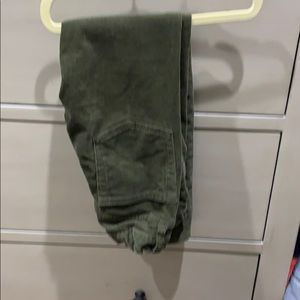 JCrew size 6 olive corduroy pants